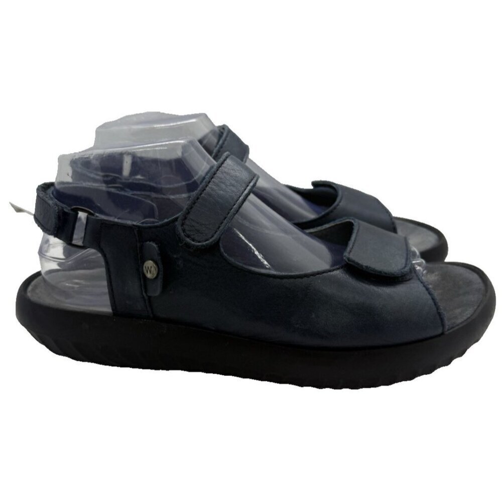 Wolky 2120 Jewel Women's Sz 40 9US Blue Slip On Casual Walking Slingback Sandal